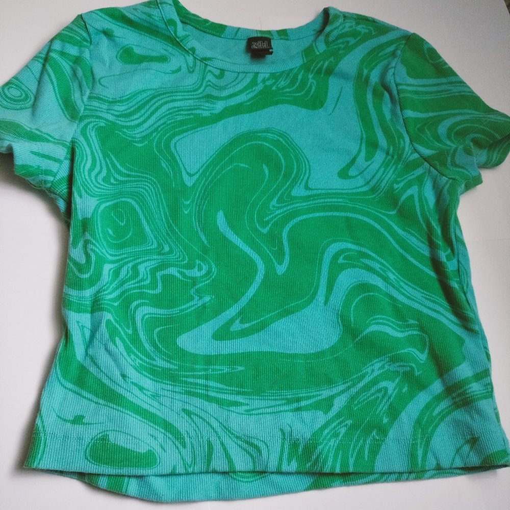 Wild fable wavy short sleeve top